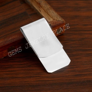 Clips para billetes de plata sencillos, billetera para guardar dinero en efectivo para hombres, clip para billetes de plata, clips para billetes con nombre personalizado, billetera con nombre personalizado para hombres