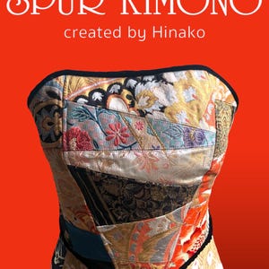 Kimono remake  コルセット　ベアトップ　