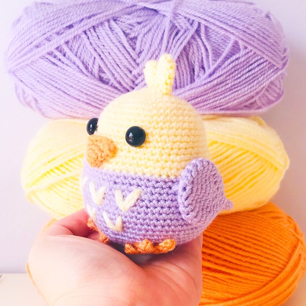 PATTERN: Bobby the Bird - crochet bird pattern - amigurumi bird pattern - crocheted bird - bird plush pattern - PDF crochet pattern