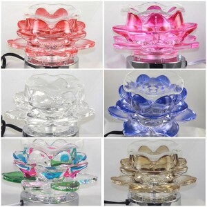 Lotus Flower Petals Electric Touch Burners! Wax Warmer! Tart Warmer! Fragrance Oil warmer