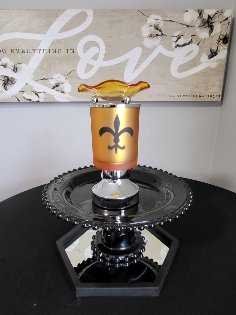 Sports Inspired Electric Touch Fragrance Burner Tart & Wax Warmer Bulldogs New Orleans Saints Alabama image 8