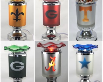 Sports Inspired Electric Touch Fragrance Burner! Tart & Wax Warmer! Bulldogs! New Orleans Saints! Alabama