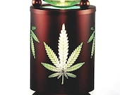 Cannabis Green Leaf Electric Touch Oil Wax Warmer Green Leaf Wax and Tart Melt Warmer Leaf Decor Cannabis Leaf Decor