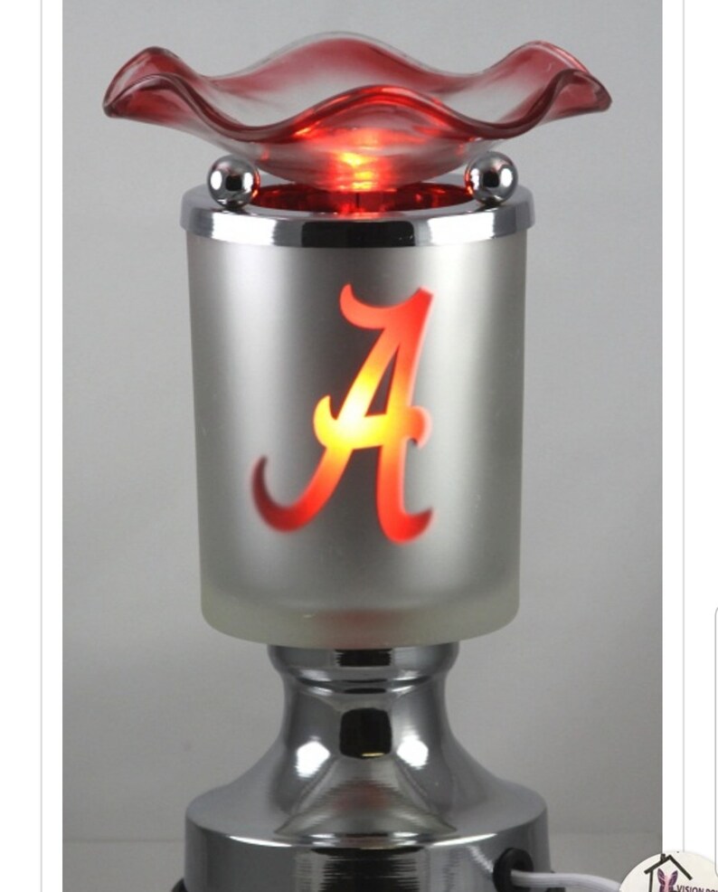 Sports Inspired Electric Touch Fragrance Burner Tart & Wax Warmer Bulldogs New Orleans Saints Alabama image 5