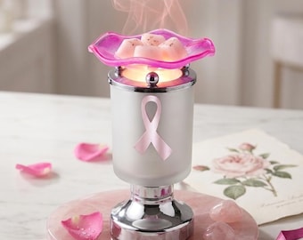 Breast Cancer Electric Fragrance Oil Touch Burners! Wax Warmer! Tart Warmer