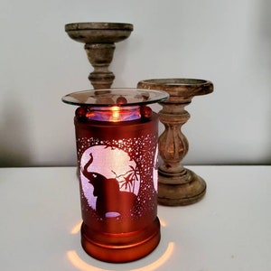 Elephant Electric Touch Oil & Wax Warmer! Elephant Wax and Tart Melt Warmer! Elephant Garden! Good luck charm Decor! Elephant Decor!