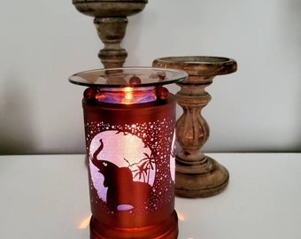 Elephant Electric Touch Oil & Wax Warmer! Elephant Wax and Tart Melt Warmer! Elephant Garden! Good luck charm Decor! Elephant Decor!