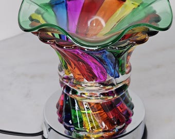 Rainbow Electric Oil Burner! Wax Burner! Tart Burner! Tart Warmer! Wax Warmer! Oil Warmer! Oil Burner