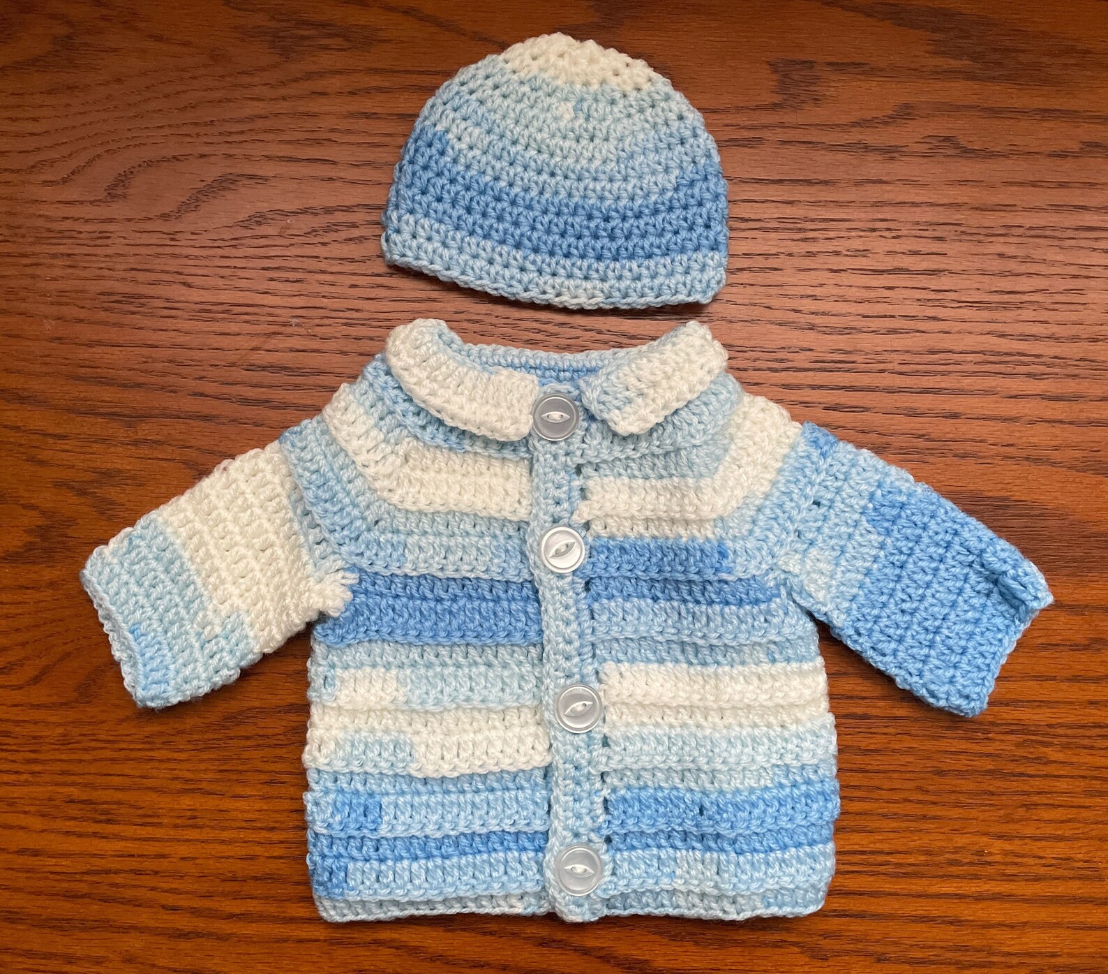 Baby boy sweater set Etsy