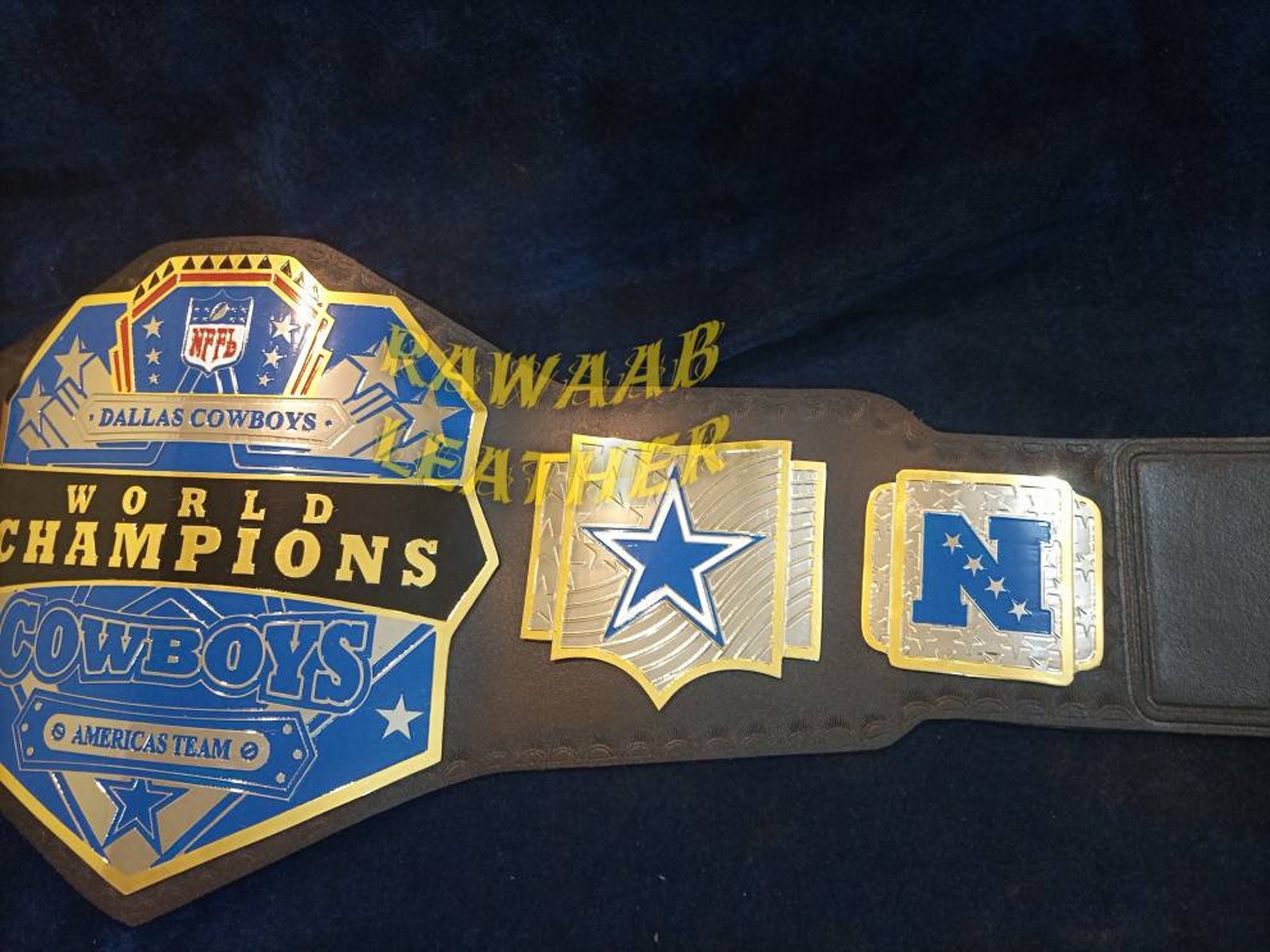 NFL Dallas Cowboys Championship Belt 2mm Brass Brand New Etsy