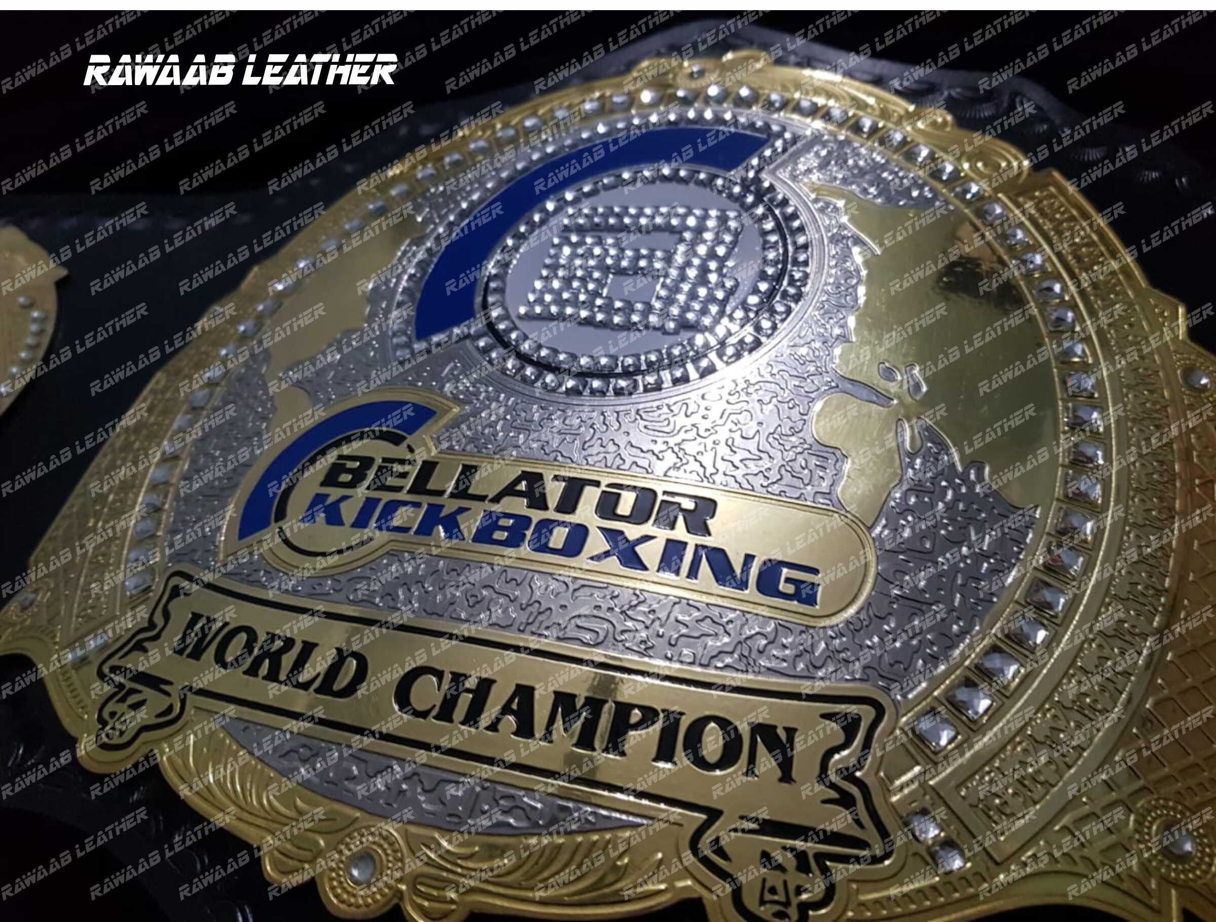 Bellator dual plated Championship Belt Brand New Wrestling Etsy