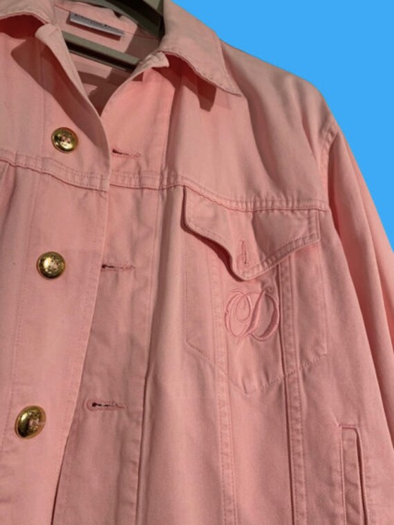CHRISTIAN DIOR Pink Jeans Denim Jacket XL