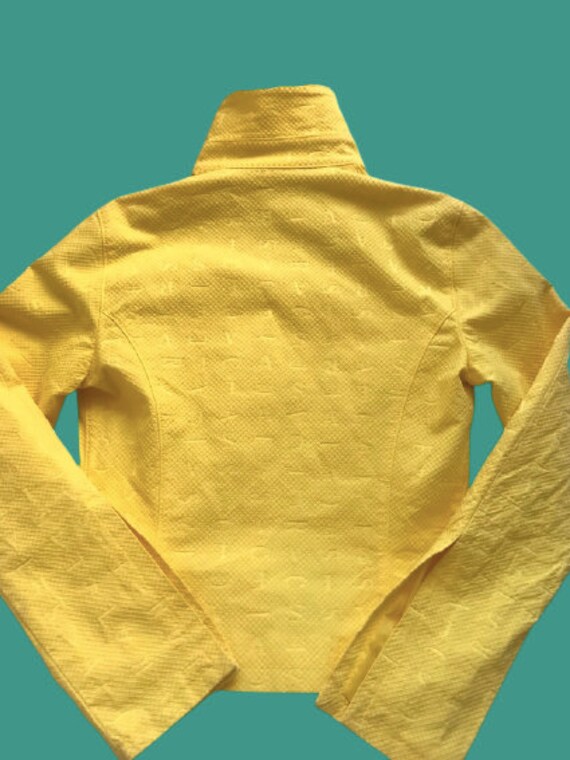 VERSACE Logo Monogram Yellow Jacket M 