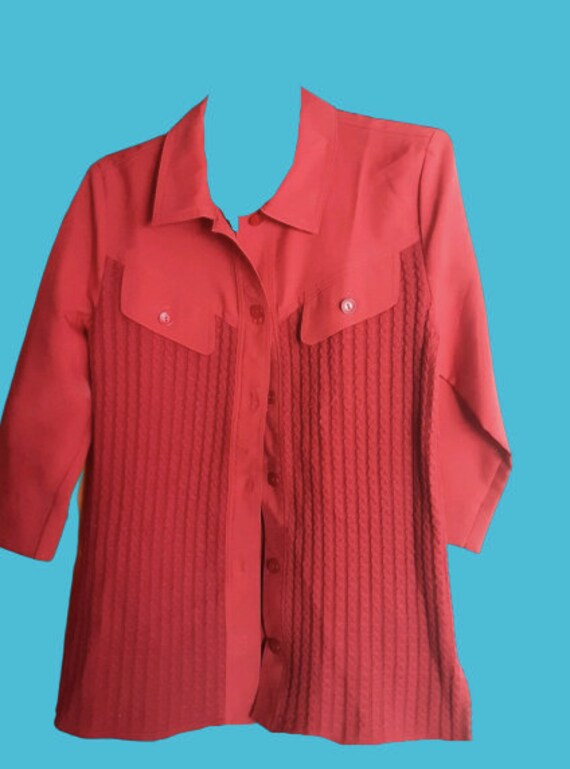 Red Blouse L