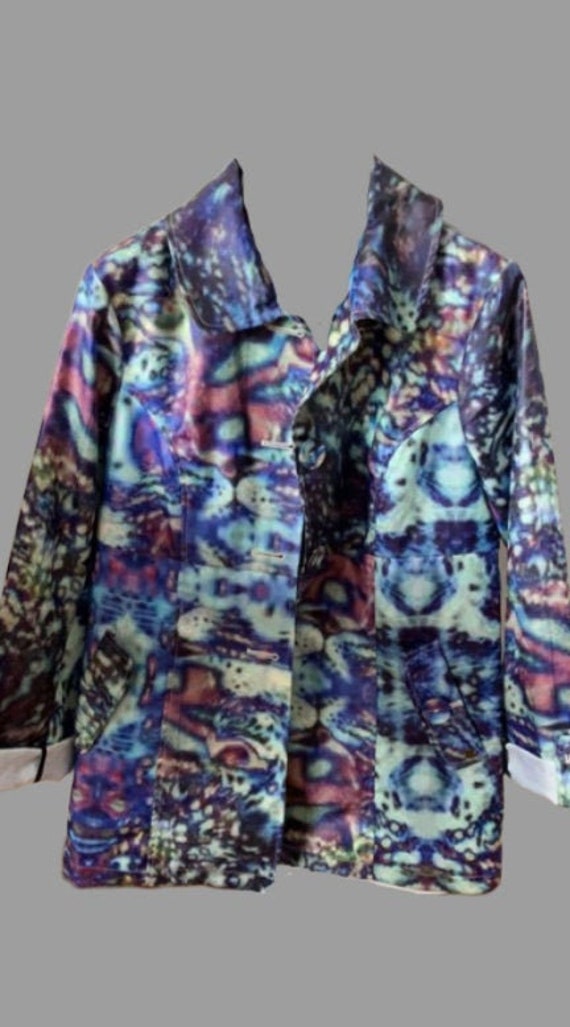 Psychedelic Liquid Blue Coat S