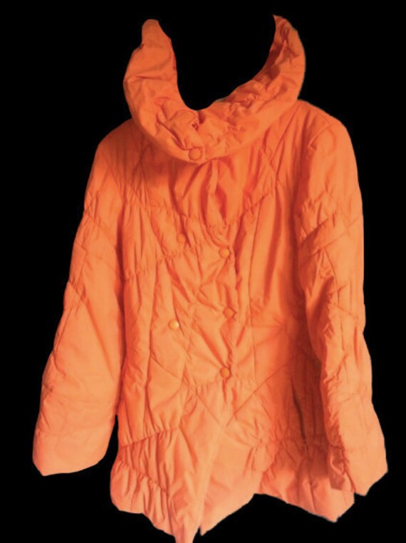 Orange Puffy Coat M