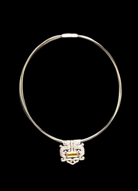 Chinese Dragon Silver Necklace