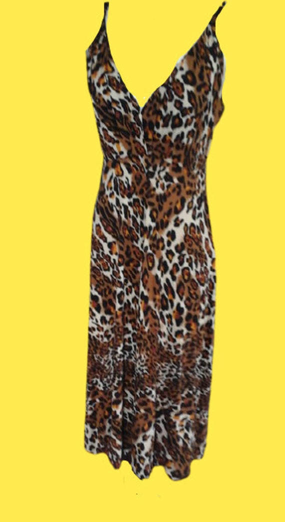 Leopard Print Tank Dress M