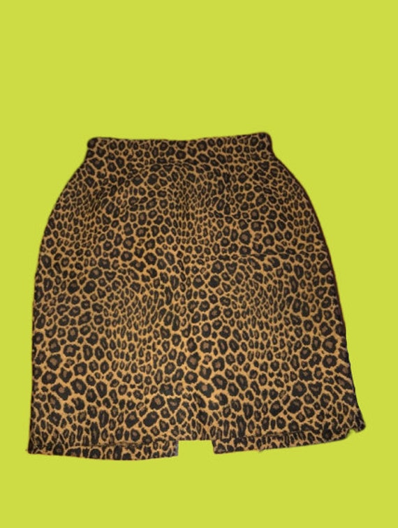 Print Leopard Skirt S