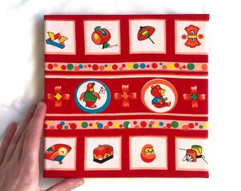 Vintage silk kimono wall hangings - square (series 1)
