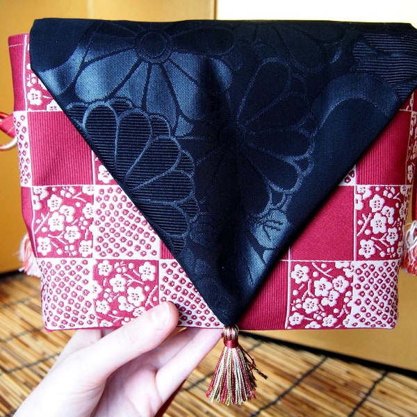 Upcycled kimono shoulder bag (mini)