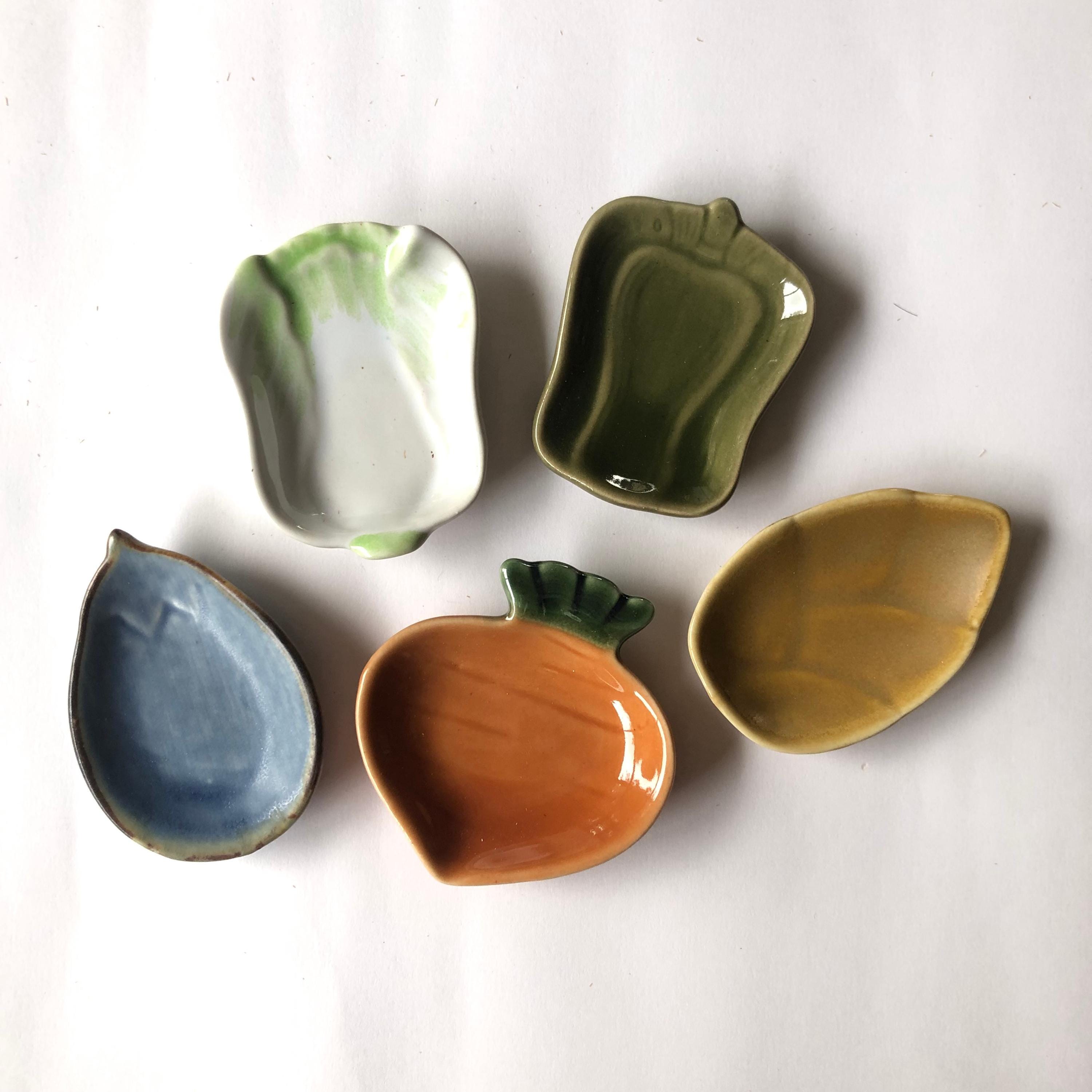 Miniature plates - Japanese die cut vegetables (set of 5)