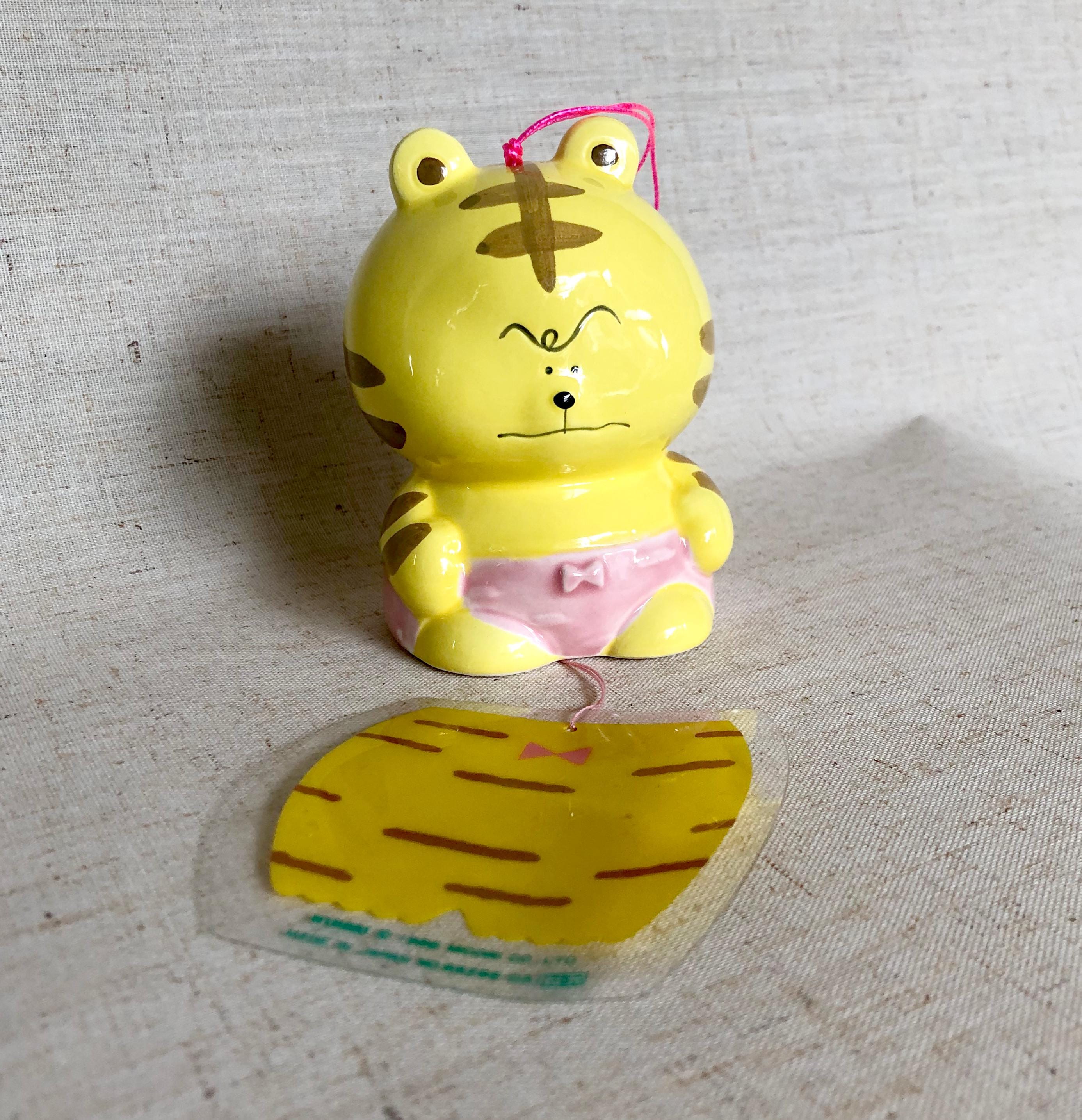 おもしろい陶器の虎の風鈴 – 日本の風鈴、80年代風 - Etsy 日本