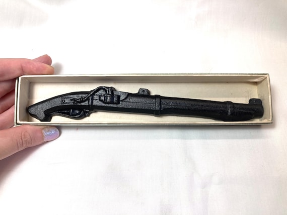 日本の鋳鉄製文鎮 - 火縄銃「種子島」 - Etsy 日本