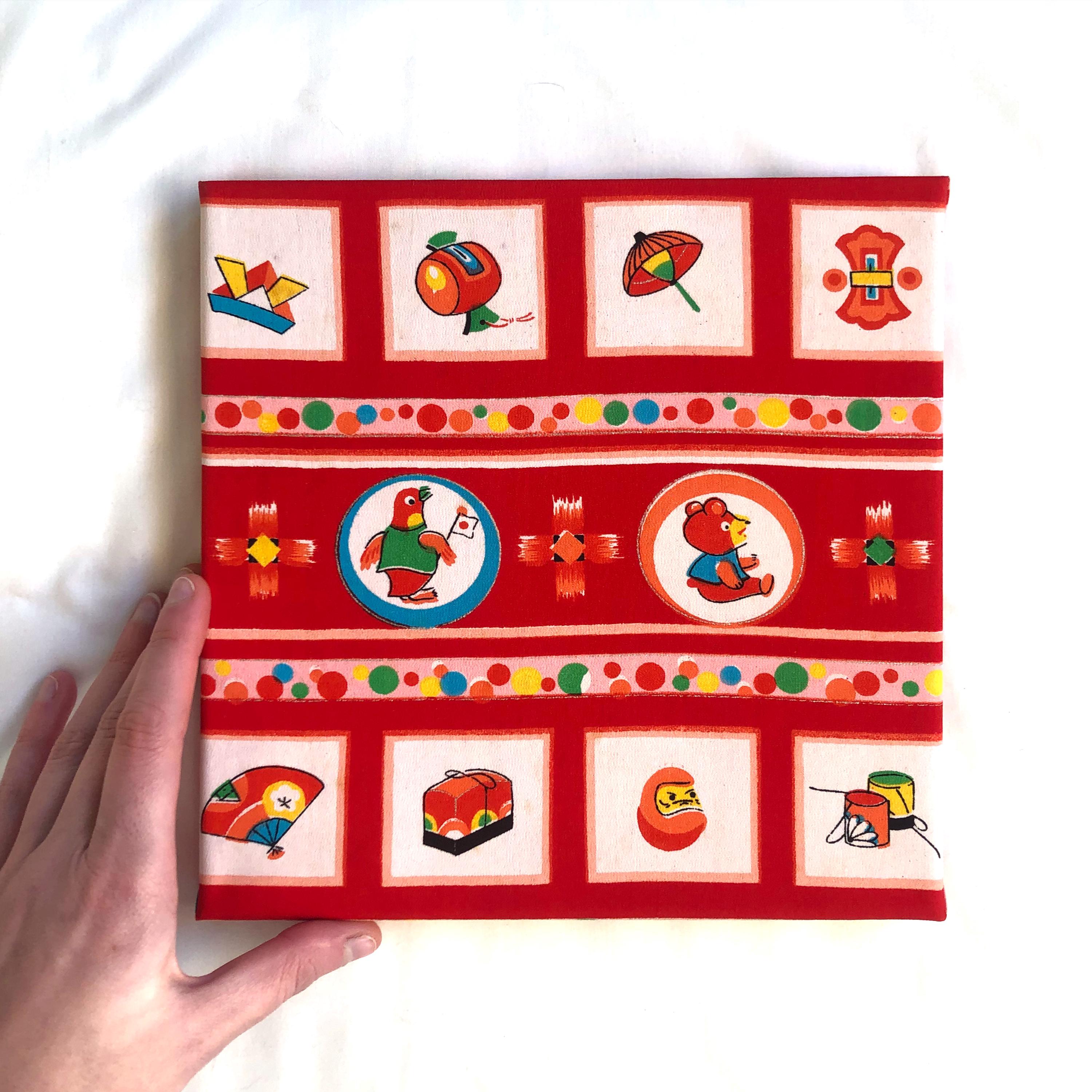 Vintage Kimono Wall Hangings - Square (series 2) - Etsy