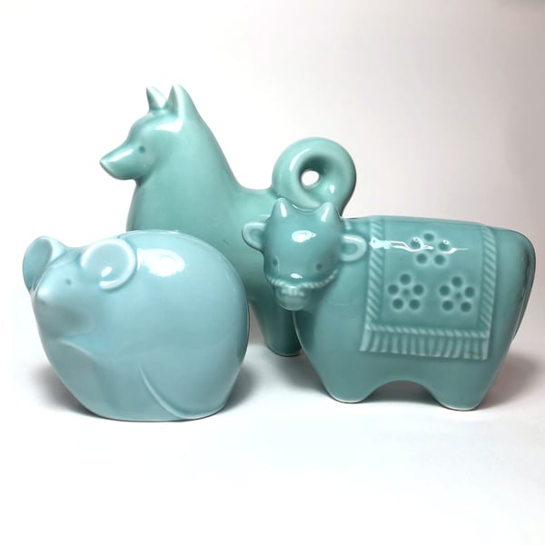 Figurines en céramique du zodiaque chinois - différentes formes disponibles