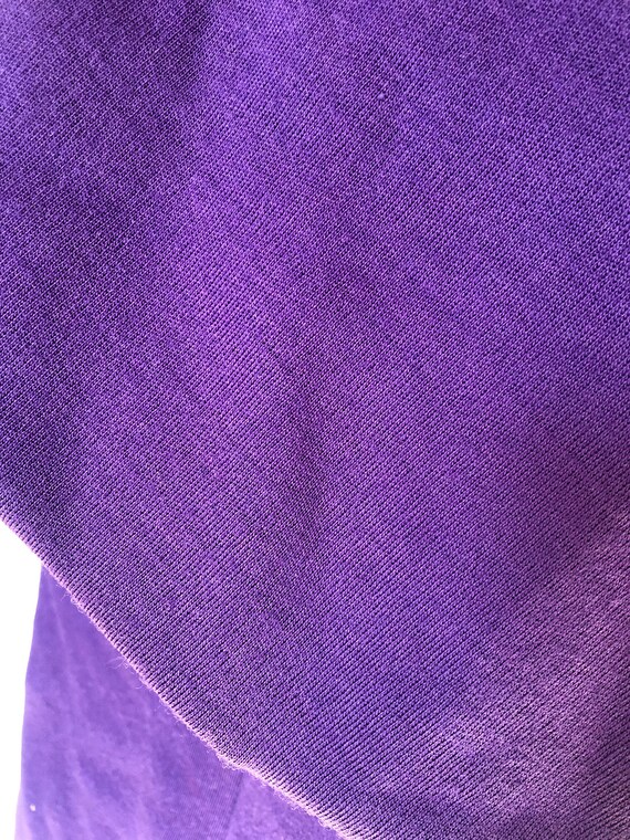 Japanese kimono coat - knitted vivid purple jacket - image 5