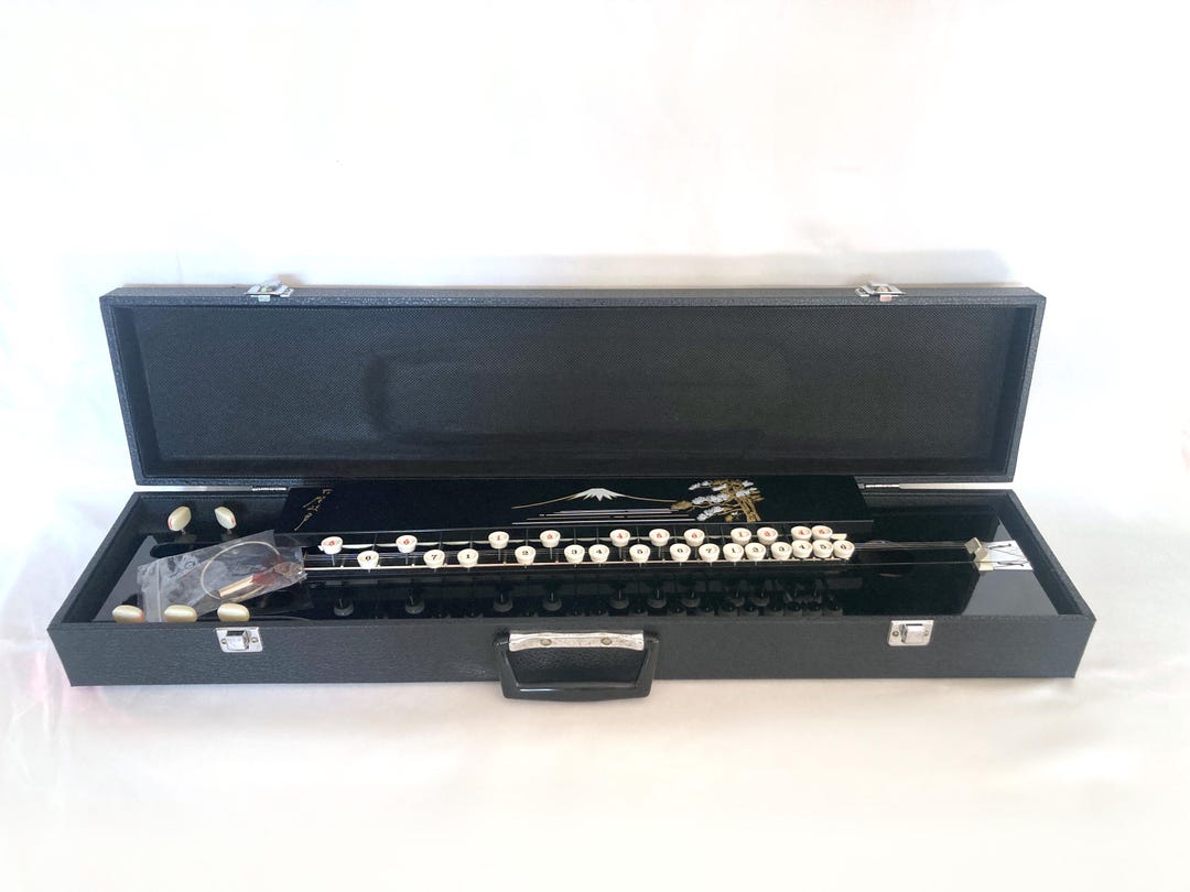 Vintage Taishogoto Harp – 5-string Japanese Instrument With Mt