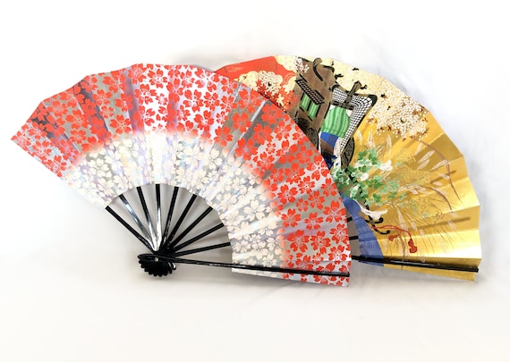 Japanese Paper Fan Japanese Ogi Sensu Folding Fan (22F11 2) Eastern