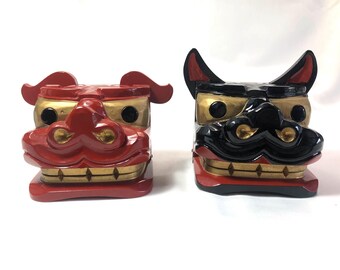 酒田まつりの獅子頭のミニチュア - Etsy 日本