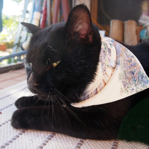 Vintage kimono bandana for pets - size M