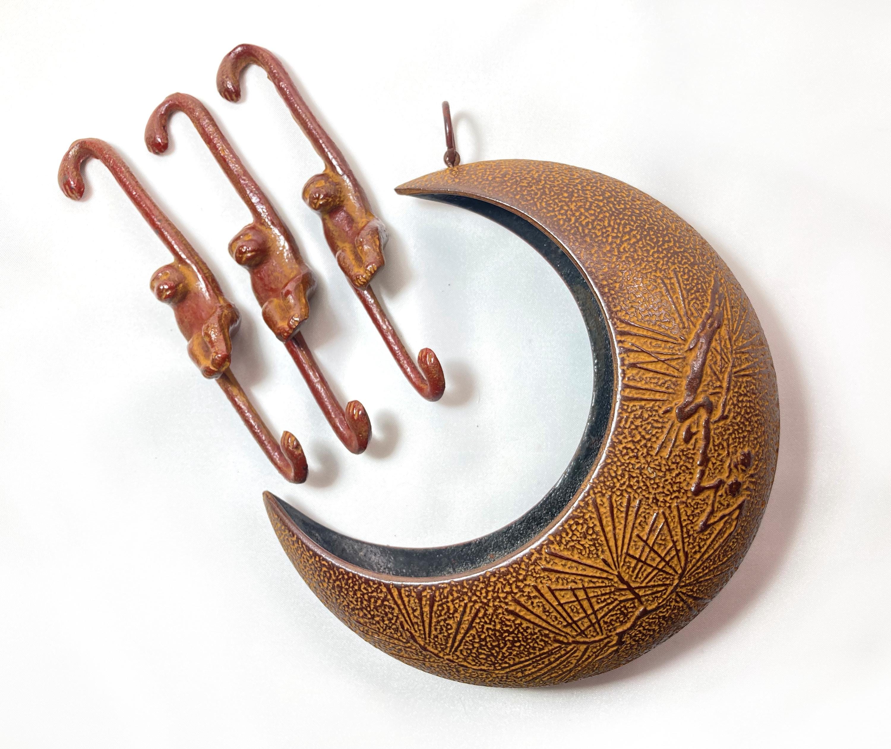 Hanging Ikebana Vase - Monkey Reaching for a Moon (pine Branches