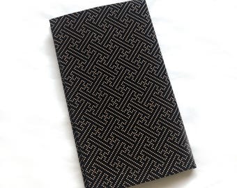 Traditional Japanese accessory - envelope or document file fukusa - black inden imitation