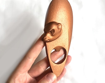 Japanese cast iron bottle opener - monkey