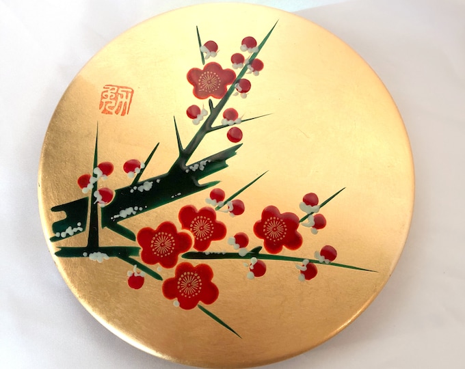 Portable Japanese calligraphy set - plum blossoms (full set)