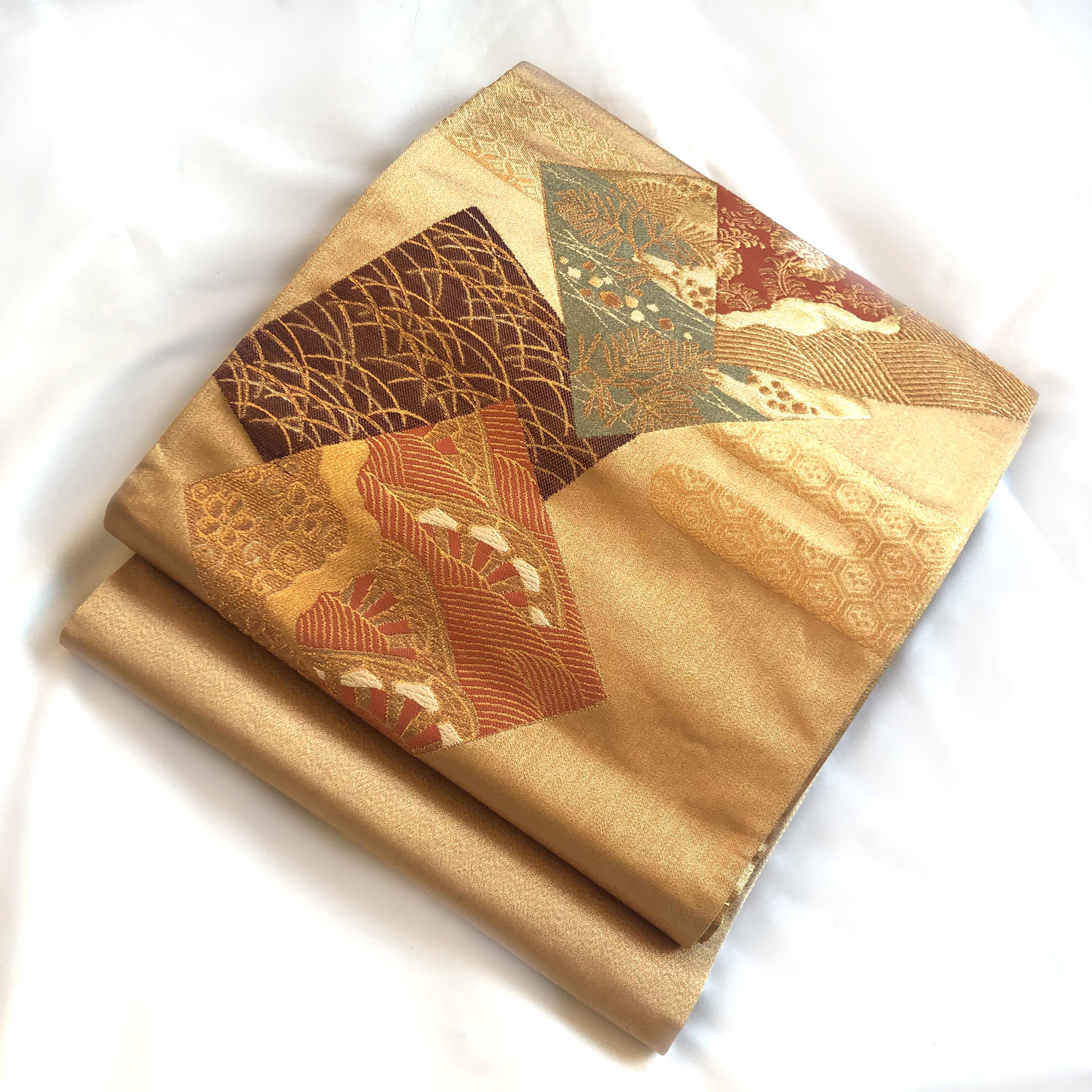 お祝いの袋帯 - 本金と絹の錦 - Etsy 日本