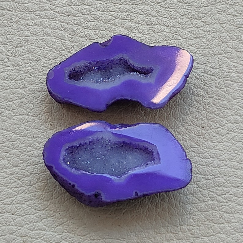 2 PIC Natural Druzy Stone Good Quality Rare Agate Druzy Stone Jewelry Making Stone