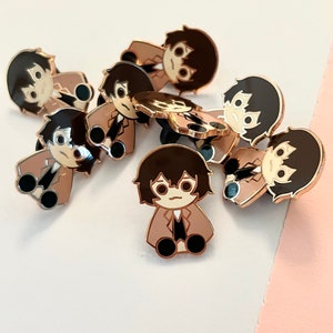 bsd chibi dazai Emaille Pin