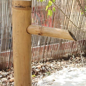 手作りの竹製噴水 禅ガーデン装飾 日本庭園 (50 cm)