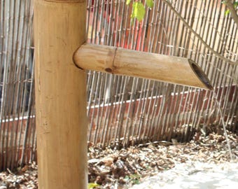 Handmade Bamboo Water Fountain  Zen Garden Decor Japanese Garden (50cm)