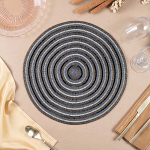 Set of 2 handmade-handcrafted beaded placemat Sphere Placemat- beaded charger-