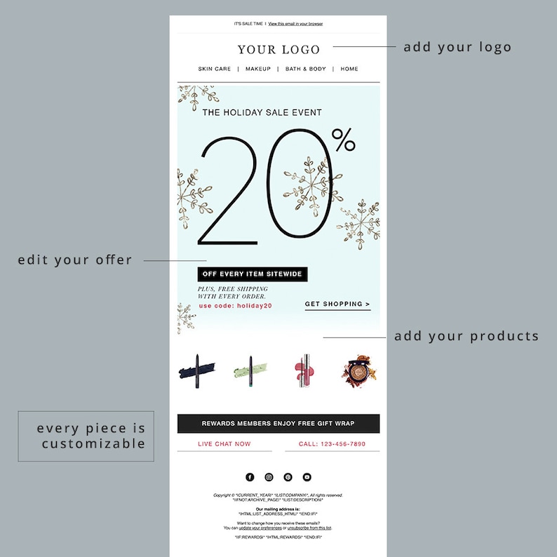 Holiday Sales Email Template Holiday Sales Email Template