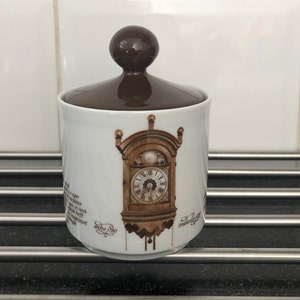 Vintage Sugar Bowl, 1970s, Nutroma, Mitterteich Porzellan, Collectors item