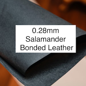 32&quot; x 0.28mm Black Leather Board LB 0.28mm Salamander Bonded leather - reinforcement  Bag Stiffener 81x150cm, 32&quot;  sheets Salpa
