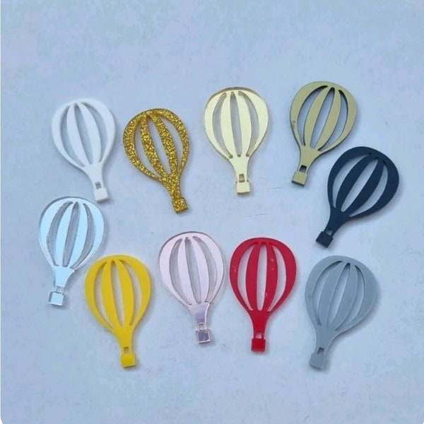 Acrylic Hot air Balloons Cake decoration Acrylic Balloons Charms