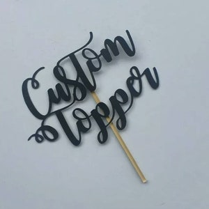 Tarjeta personalizada Cake Topper l Feliz cumpleaños l Aniversario l Cake topper para todas las ocasiones